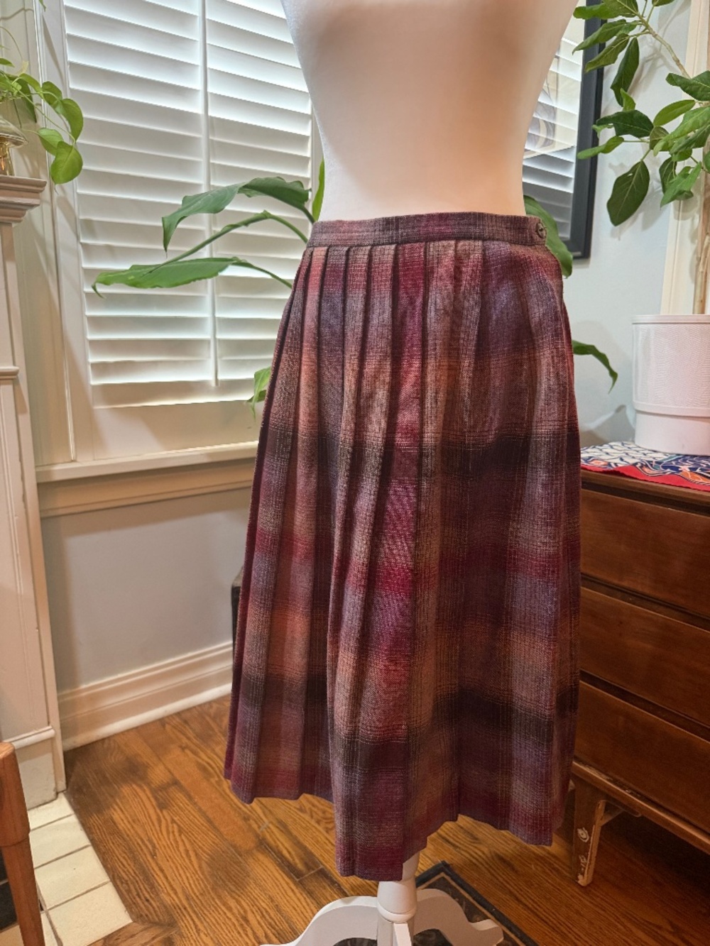 Vintage wool blend JcPenny pleated skirt